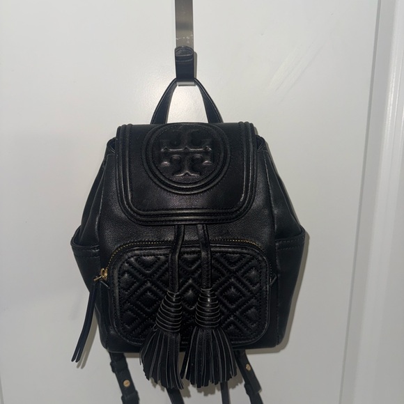 Tory Burch Handbags - Tory Burch Black Leather Backpack